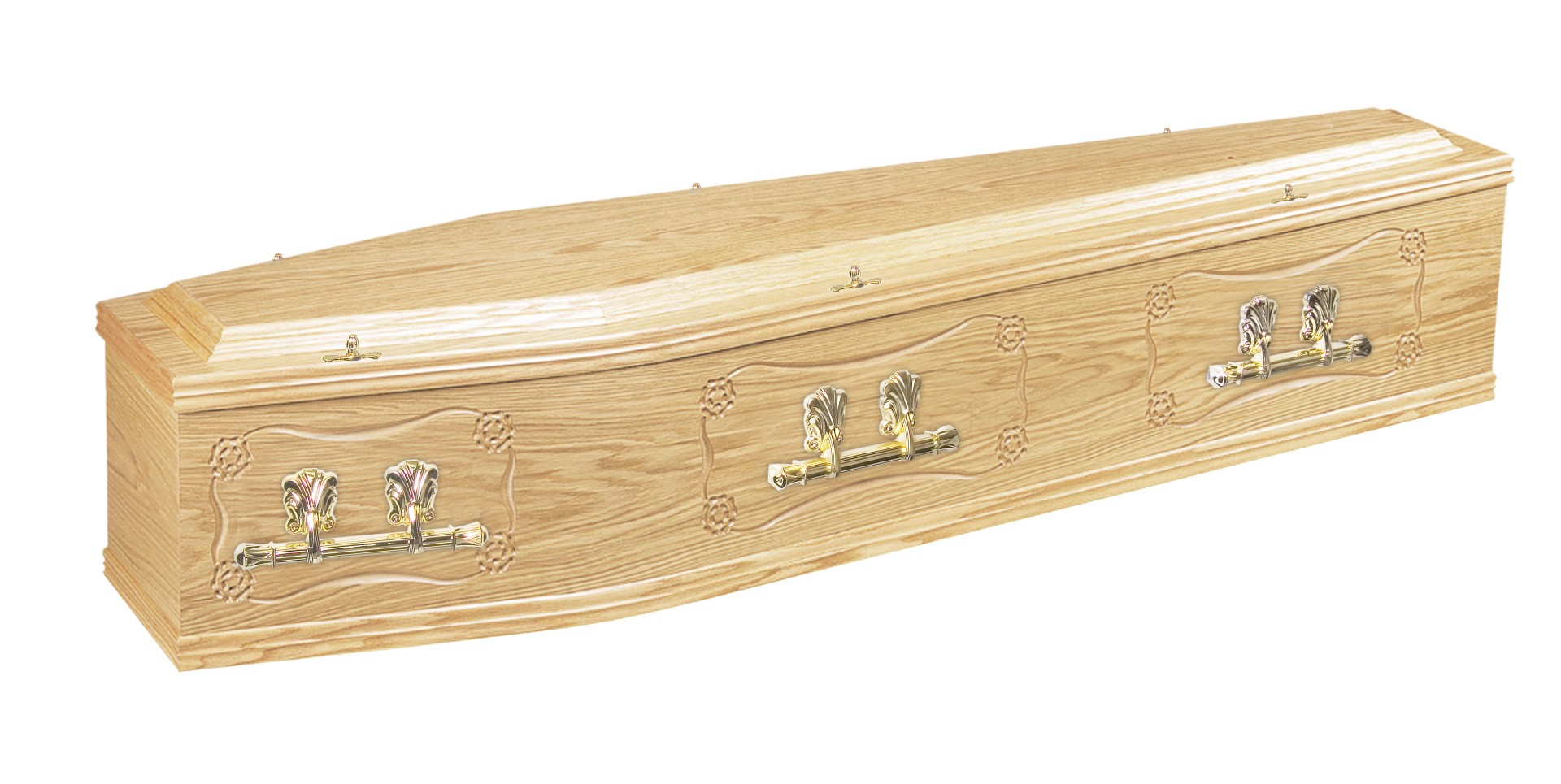 tudor rose wood coffin - funeral director Hemel Hempstead & north london